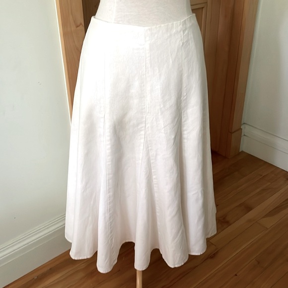 Liz Claiborne White A-Line Skirt - Picture 1 of 13